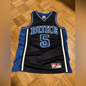 Vintage Nike Duke Black and Blue Basketball Jersey 44